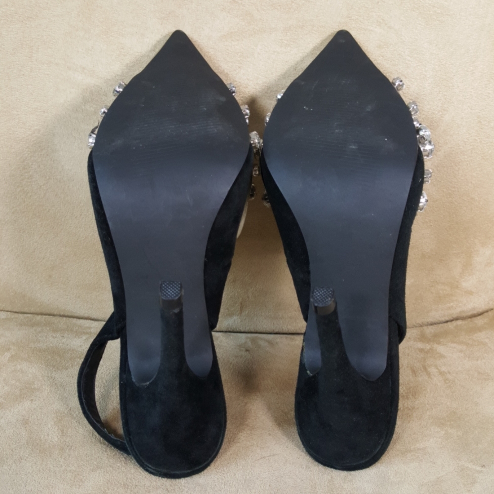 Obsession Rules Rhinestone Studded Slingbacks - image 8